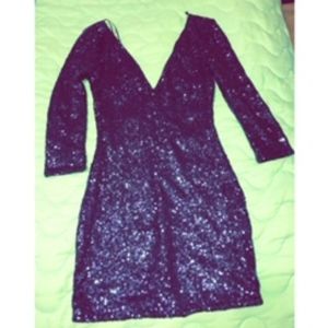 Navy Sequin Dress